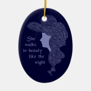 Lord Byron's Lady Ceramic Tree Decoration