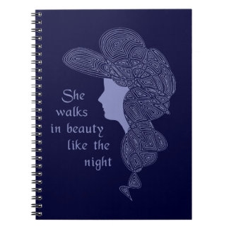 Lord Byron's Lady Spiral Notebook