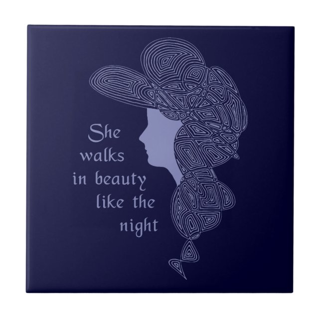 Lord Byron's Lady Tile (Front)