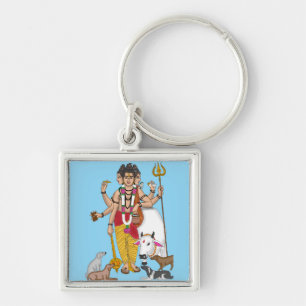 Lord Dattatreya Keychain