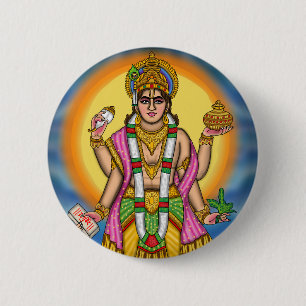 Lord Dhanvantari Button
