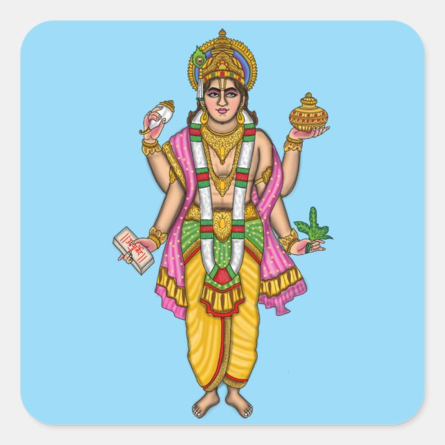 Lord Dhanvantari Stickers (Front)