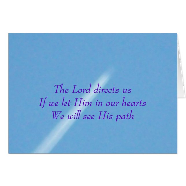 Lord Directs Us Card (Front Horizontal)