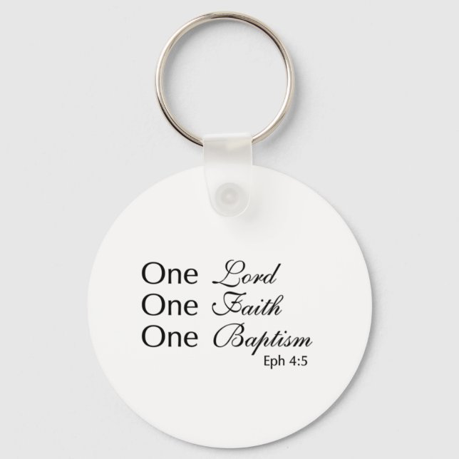 Lord Faith Baptism Key Ring (Front)