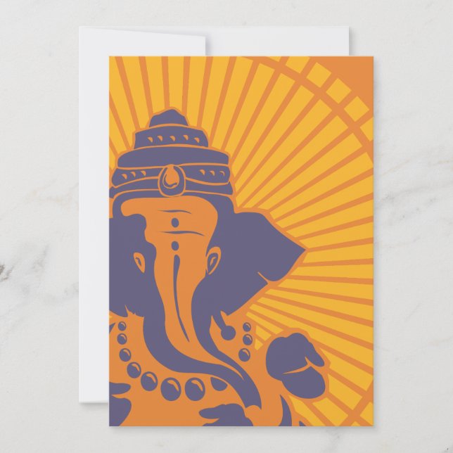 Lord Ganesh Bridal Shower Invitation (Front)