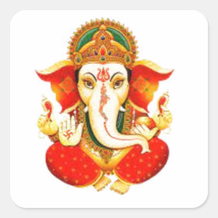 Lord Ganesh Divine Elephant Face God Sticker