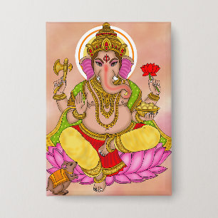 Lord Ganesha Button