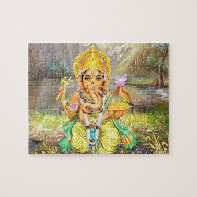 Lord Ganesha Hindu God Puzzle (Horizontal)