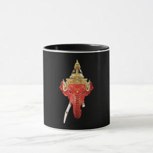 Lord Ganesha in Thai Traditional Khon Mask Art Mug