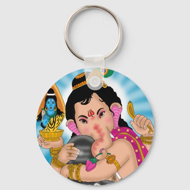 Lord Ganesha Keychain (Front)