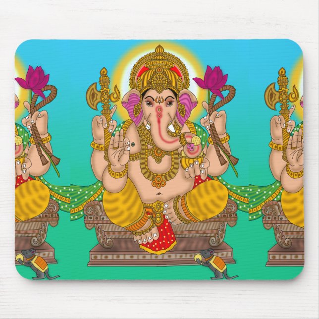 Lord Ganesha Mouse Pad (Front)