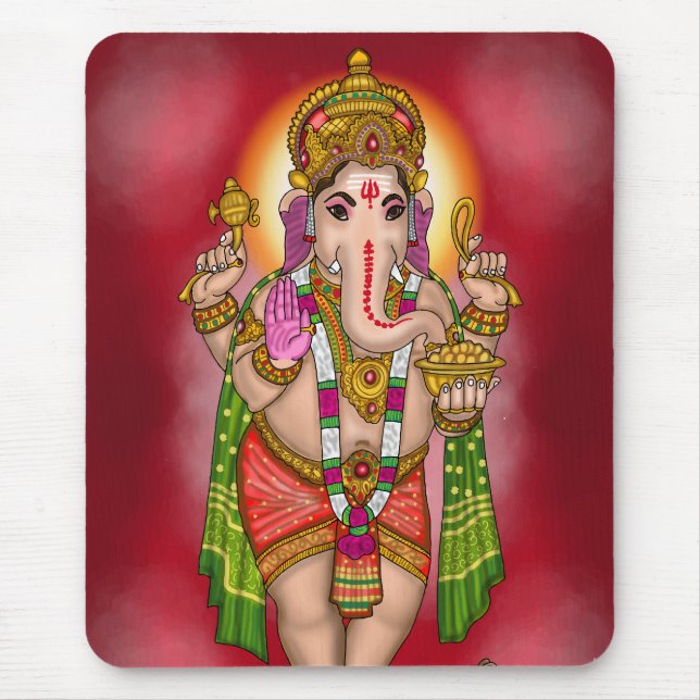 Lord Ganesha Mouse Pad (Front)
