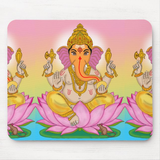 Lord Ganesha Mouse Pad (Front)
