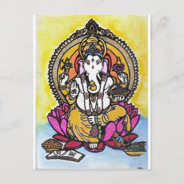 Lord Ganesha Postcard (Front)