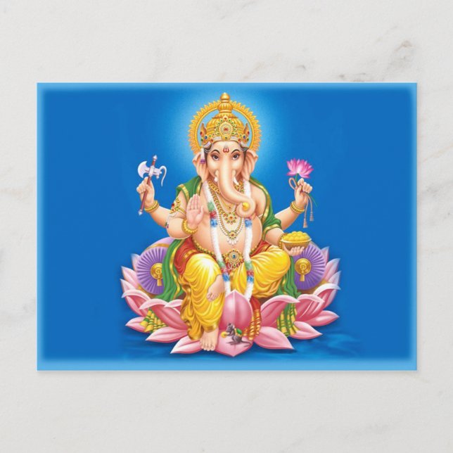 Lord Ganesha Postcard (Front)