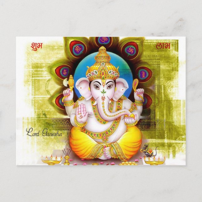 Lord Ganesha Postcard (Front)
