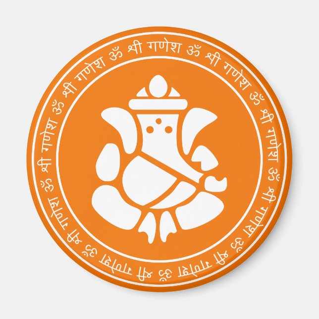 Lord Ganesha Sign Magnets (Front)