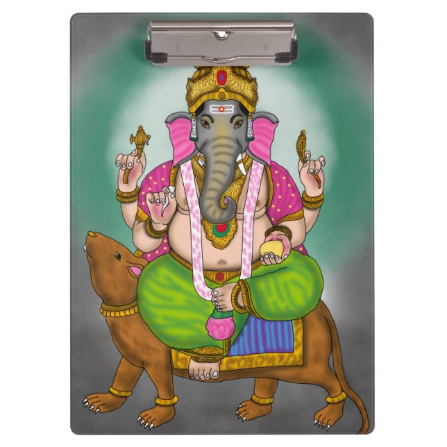 Lord Ganesha Stationery Clipboard (Front)