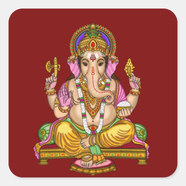 Lord Ganesha Sticker (Front)