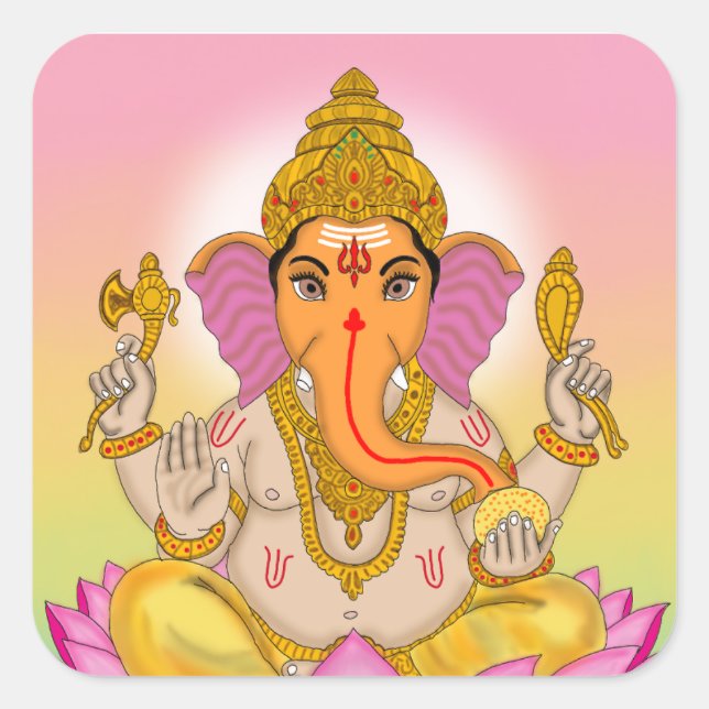 Lord Ganesha Stickers (Front)