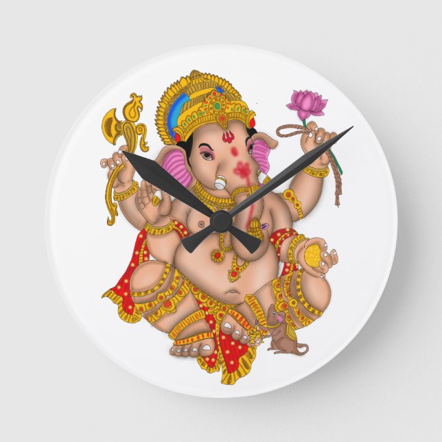 Lord Ganesha Wall Clock (Front)
