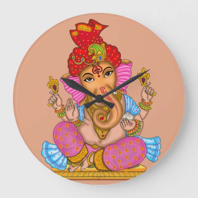 Lord Ganesha Wall Clock (Front)