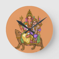 Lord Ganesha Wall Clock