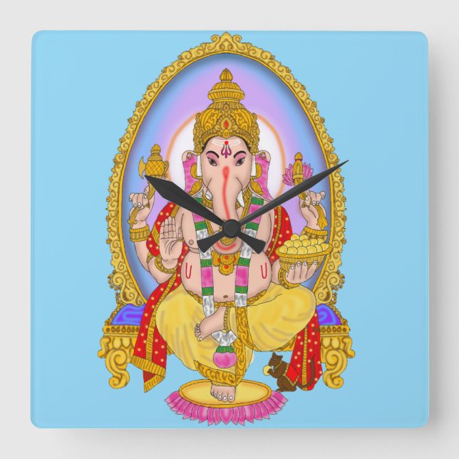 Lord Ganesha Wall Clock (Front)