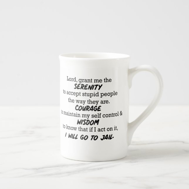 "Lord, grant me the Serenity" Funny Mug (Right)