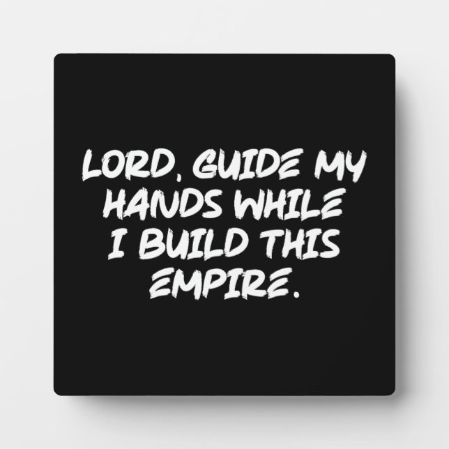 Lord, Guide My Hands – Faith-Based Motivational Plaque (Front)