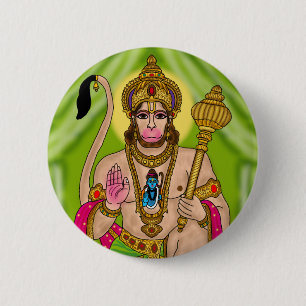 Lord Hanuman Button