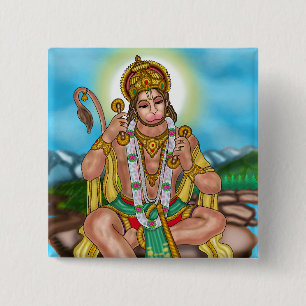 Lord Hanuman Button