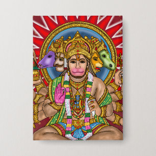 Lord Hanuman Button