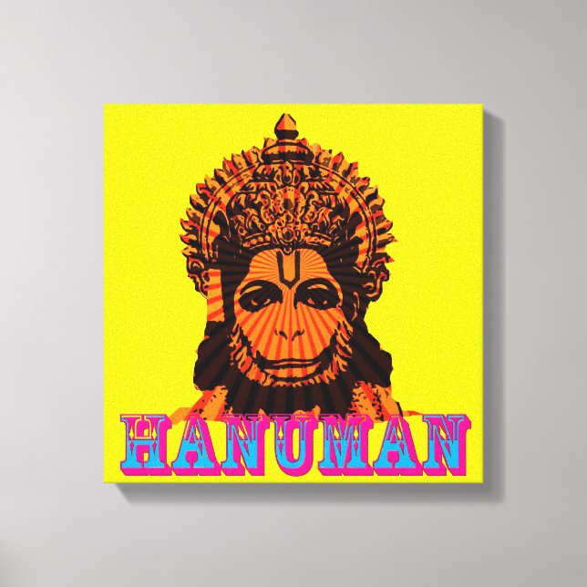 lord hanuman canvas print (Front)