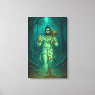 Lord Hanuman Canvas Wall Art