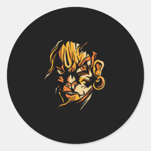 Lord hanuman classic round sticker
