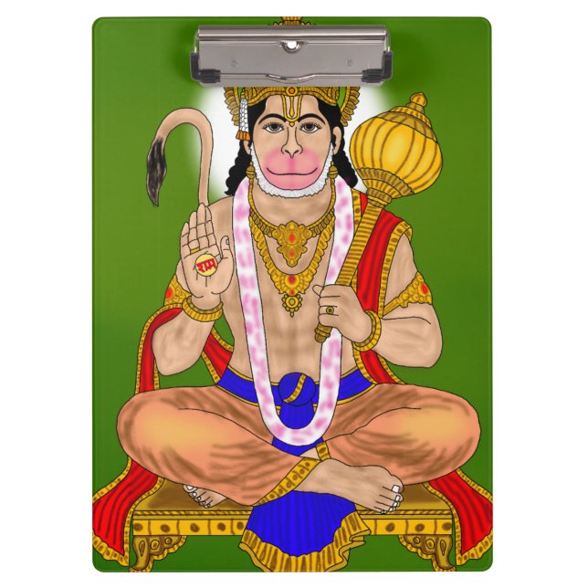 Lord Hanuman Clipboard (Front)