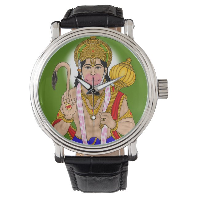 Lord Hanuman Clock Watch (Front)