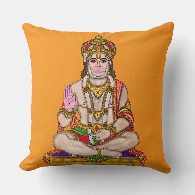 Lord Hanuman  Cushion (Front)