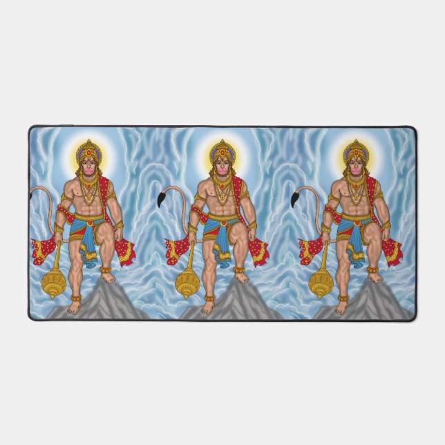 Lord Hanuman Desk Mat (Front)