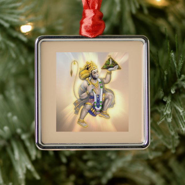 Lord Hanuman Divine Light Metal Tree Decoration (Tree)