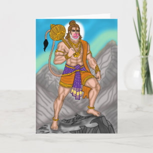 Lord Hanuman Greeting Card