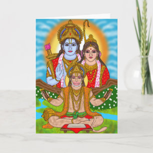 Lord Hanuman Greeting Card
