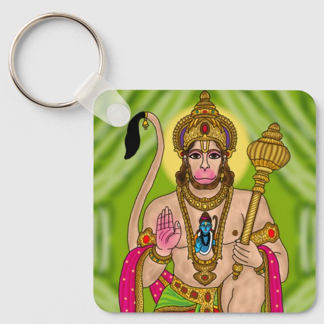 Lord Hanuman Keychain (Front)