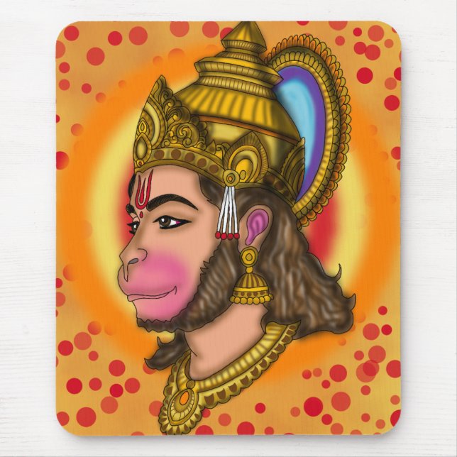Lord Hanuman Mouse Pad (Front)