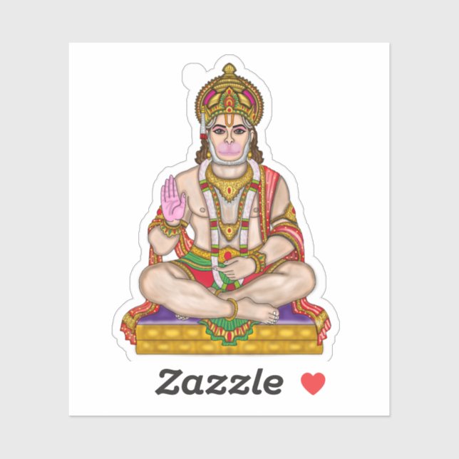 Lord Hanuman Sticker (Sheet)