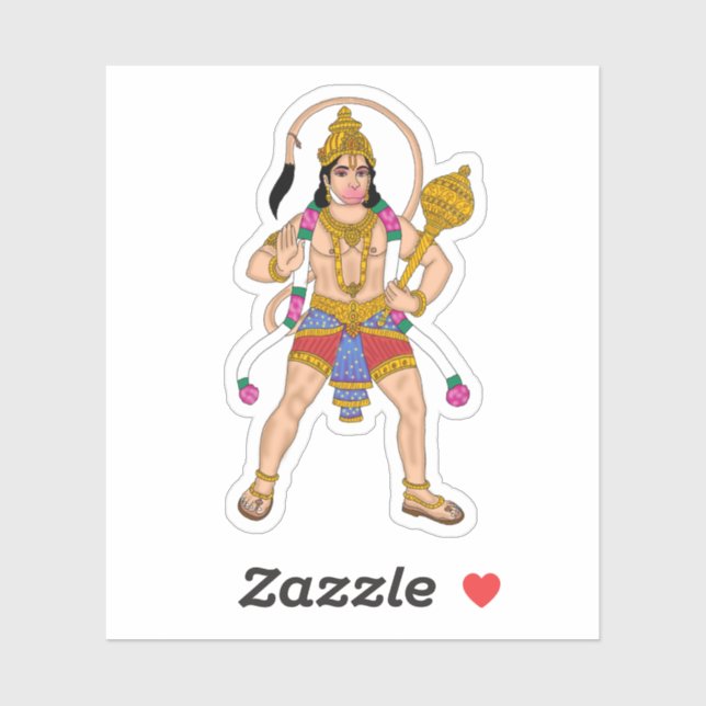 Lord Hanuman Sticker (Sheet)