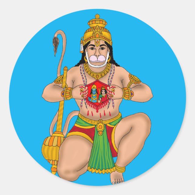 Lord Hanuman Sticker (Front)