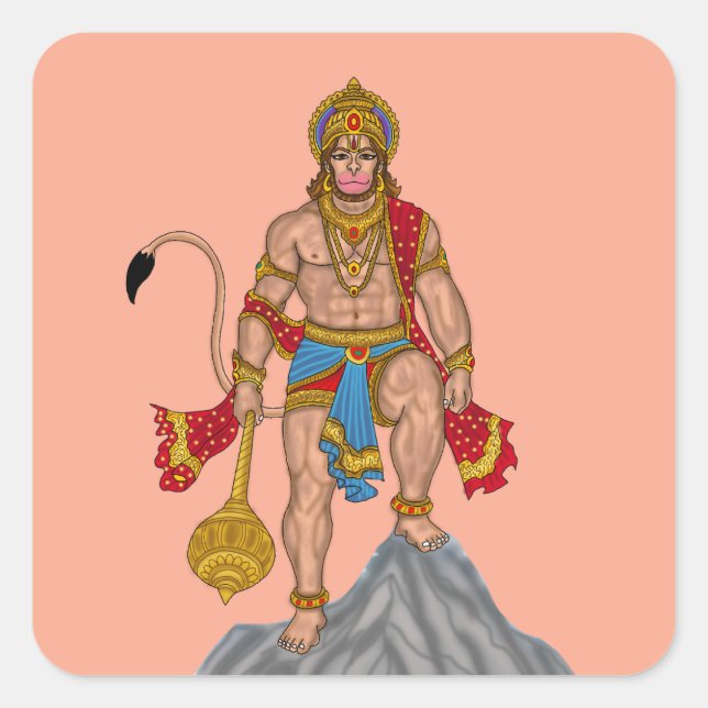 Lord Hanuman Sticker (Front)