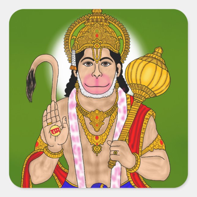 Lord Hanuman Sticker (Front)